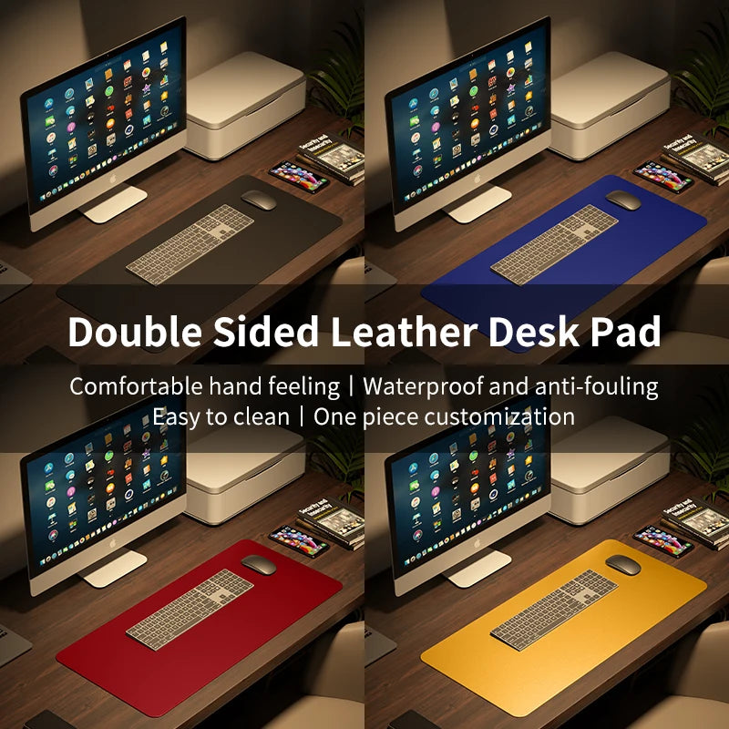 Home Office Large Mouse Pad Gamer Waterproof PU Desk Mat Computer Mousepad Keyboard pad Table Cover gaming mouse pad