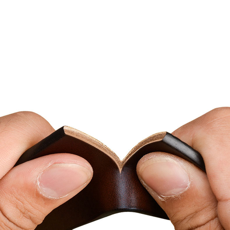 Brown Genuine Leather Men's Belt Fashion Alloy Belts Buckle Luxury Jeans Belts