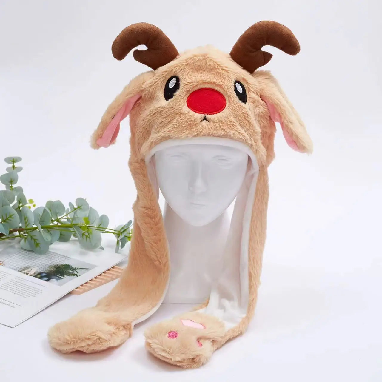 New Christmas Plush Toy Soft Pillows Cute Santa Claus Snowman Elk & Gingerbread Man Santa Claus hat Home Decor Kid Xmas Gift