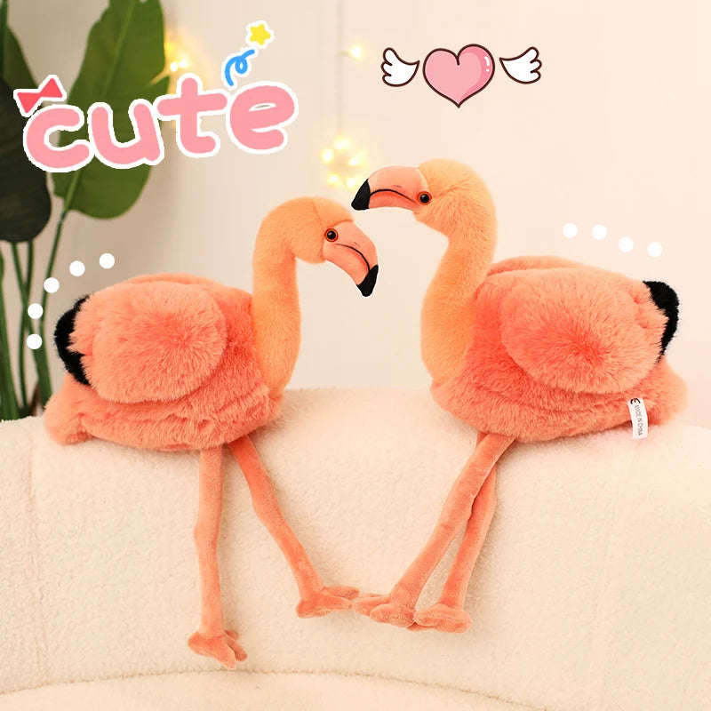 45cm Adorable Flamingo Plush Toy Soft Plush Stuffed Animal Flamingo Pillow Room Decoration Birthday Gift