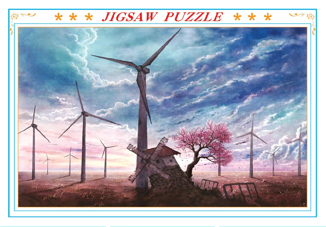 75*50cm 1000PCS Paper Jigsaw Puzzle Landscape Famous Painting Puzzle Character Series Series Home Decaoration Gift