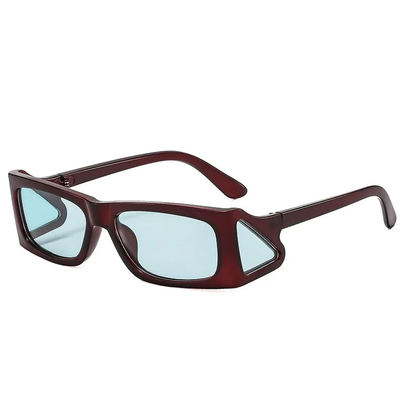 JNPCXI Fashion Unique Small Square Sunglasses Women Retro Brand Designer Men Trending Punk Sun Glasses UV400