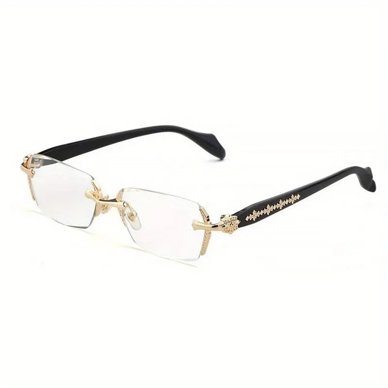 Men's high-definition anti blue light glasses - retro transparent lens full frame design fashionable unisex glasses