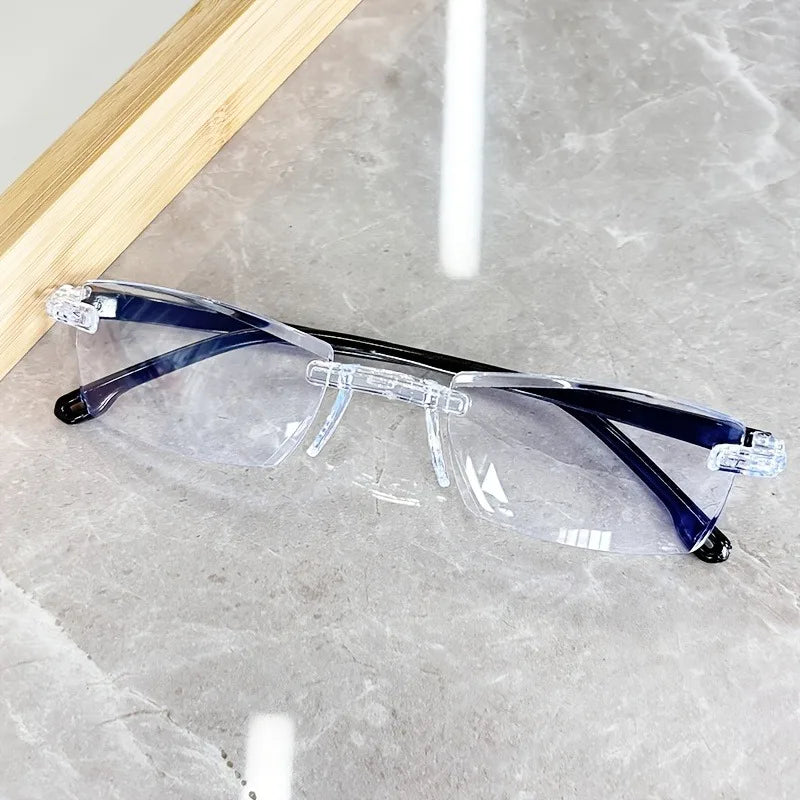 20pcs Women's Frameless Reading Glasses Lightweight Y2K Style Plastic Frames for Digital Screens +1.0~+4.0