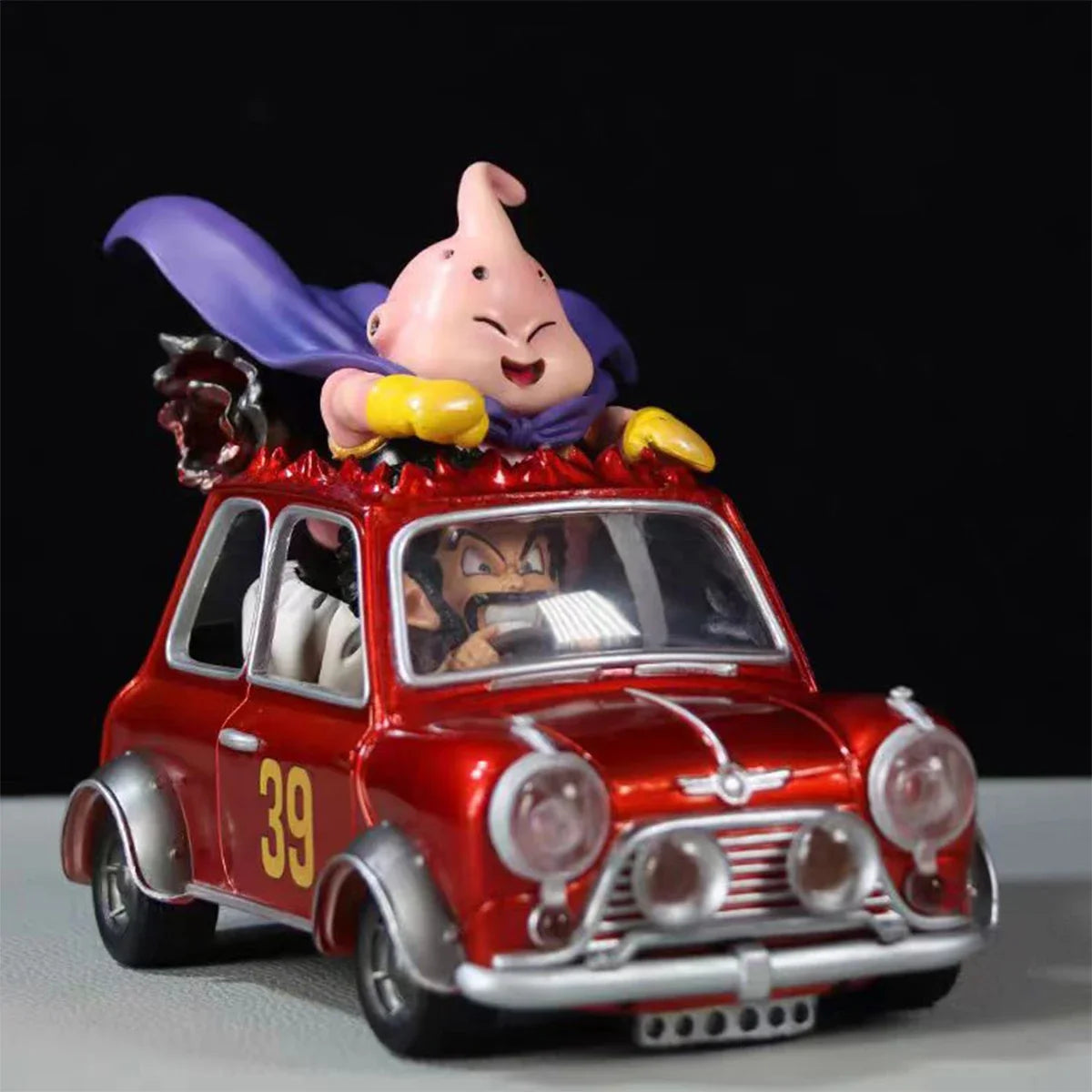 12cm Dragon Ball Z Fat Buu Anime Figure Majin Buu Figurine Mr. Satan Drive Car Pvc Statue Collectible Model Decoration Toys Gift