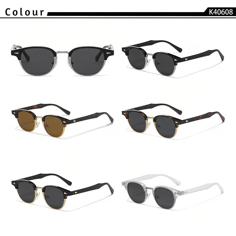 CATERSIDE Classic Men Optical Sunglasses Round Frame Customized Prescription Sun Glasses Women Business Outdoor Driving Eyewear