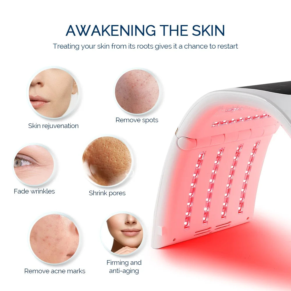 Foreverlily Face Body 7 Colors Large Light Bead LED Photon Machine Home Use High Energy LED Facial Mask PDT Machine Skin Care