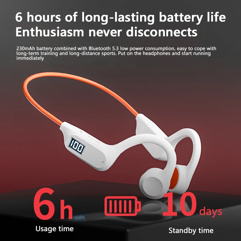 G3 Bone Conduction Wireless Headphones Bluetooth 5.3 IPX8 Waterproof On-ear 32G Large Capacity On-ear Swimming Sports Headphones