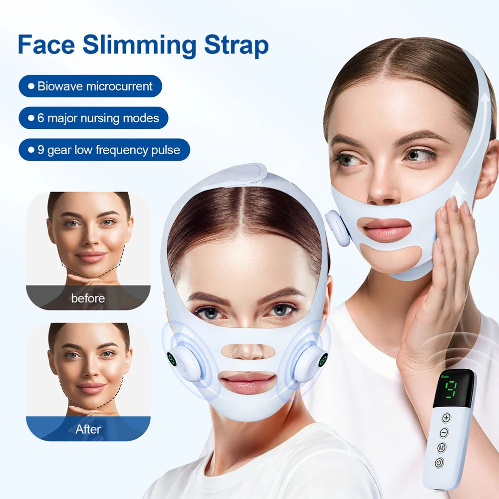 Face Slimming Bandage V Line Face Lifting Mask Double Chin Reducer Cheek Lift Up Shaper Cheek Slimmer Remove Edema Massager