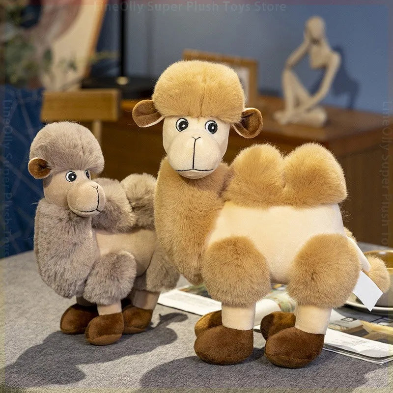 28/38cm Cute Cartoon Camel Plushies Doll Soft Stuffed Animals Plush Toys Home Decor Girls Sleeping Hug Pillow for Kids Xmas Gift