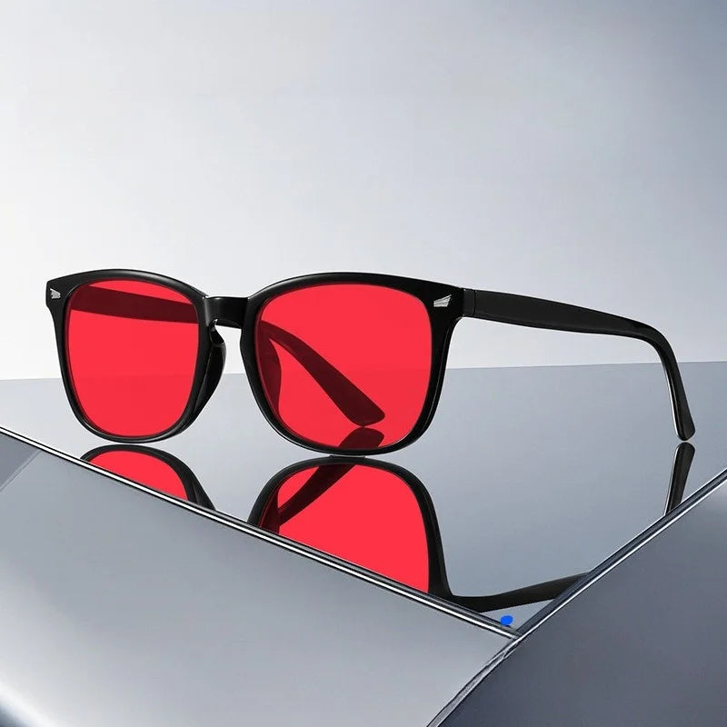 Unisex Retro Large Frame Sunglasses UV Protection Fashionable Street Photography Slimming Effect Trendy Sunglasses