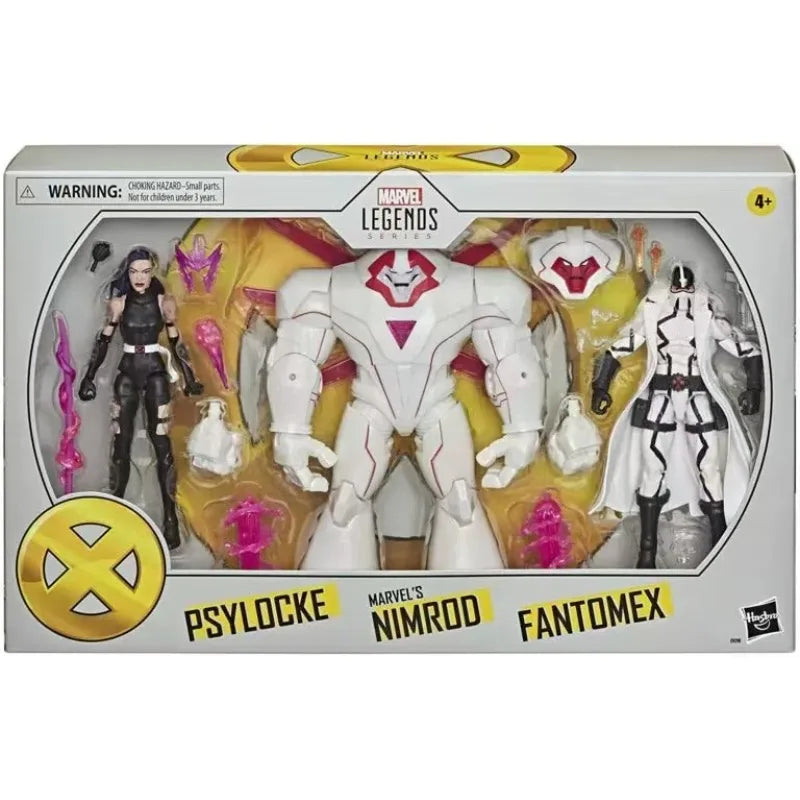 Original Hasbro Marvel Legends Series PSYLOCKE NIMROD FANTOMEX Anime Figure Toys Collection Ornaments