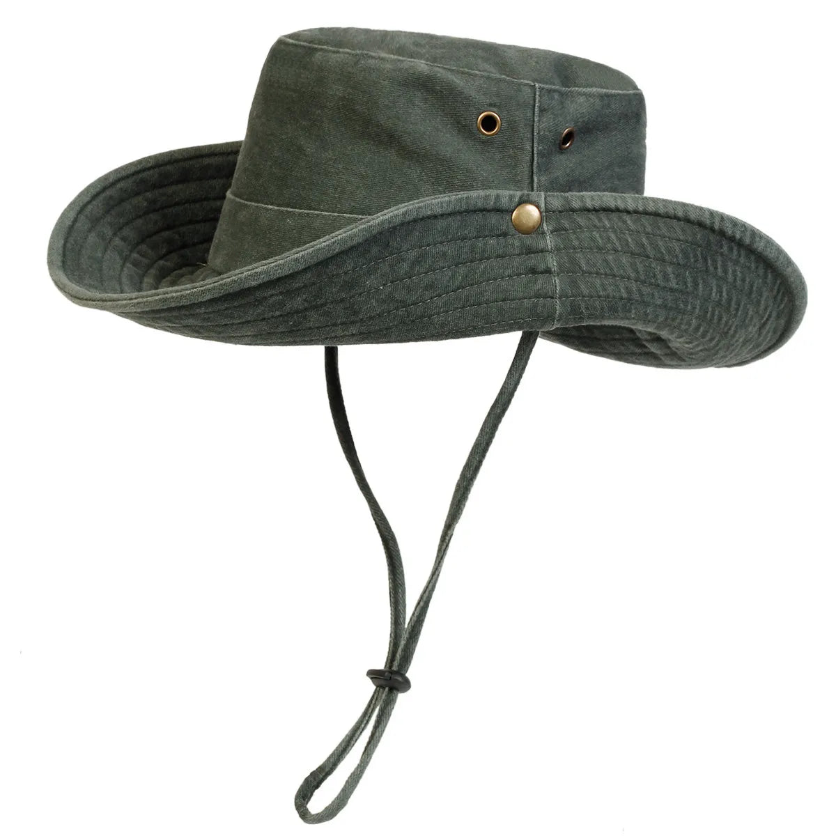 Men Big Eaved Washed Bucket Hats Fishermen Caps Outdoor Casual Cap Sunscreen Hat