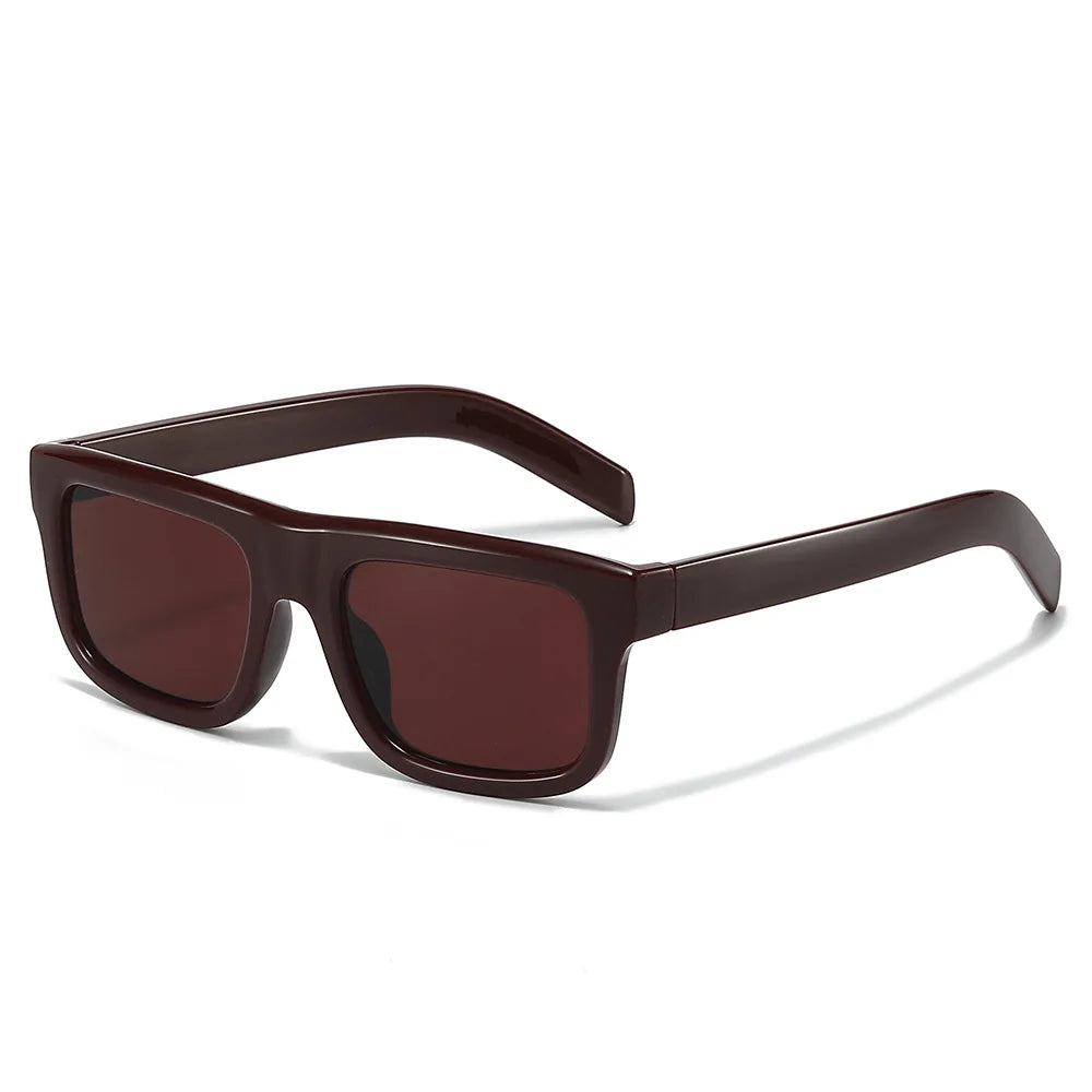 JNPCXI New Square Sunglasses Women Fashion Black Orange Gradient Shades UV400 Retro Men Sun Glasses