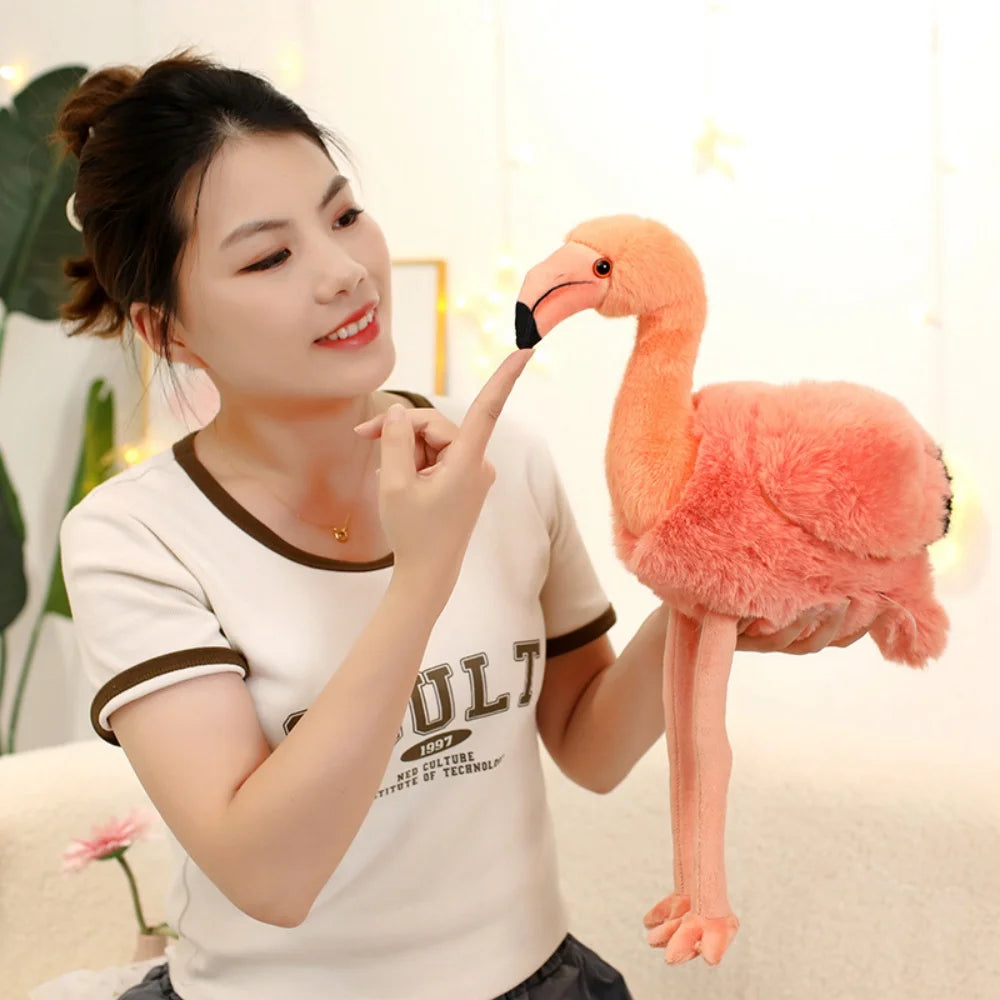 45cm Adorable Flamingo Plush Toy Soft Plush Stuffed Animal Flamingo Pillow Room Decoration Birthday Gift