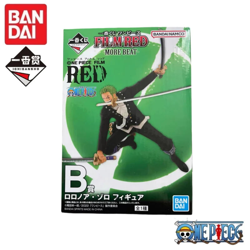 Special OfferIn Stock 100% Original Bandai Ichiban Kuji One Piece Film Red More Beat Zoro Chopper Nico Robin Franky Brook Missio