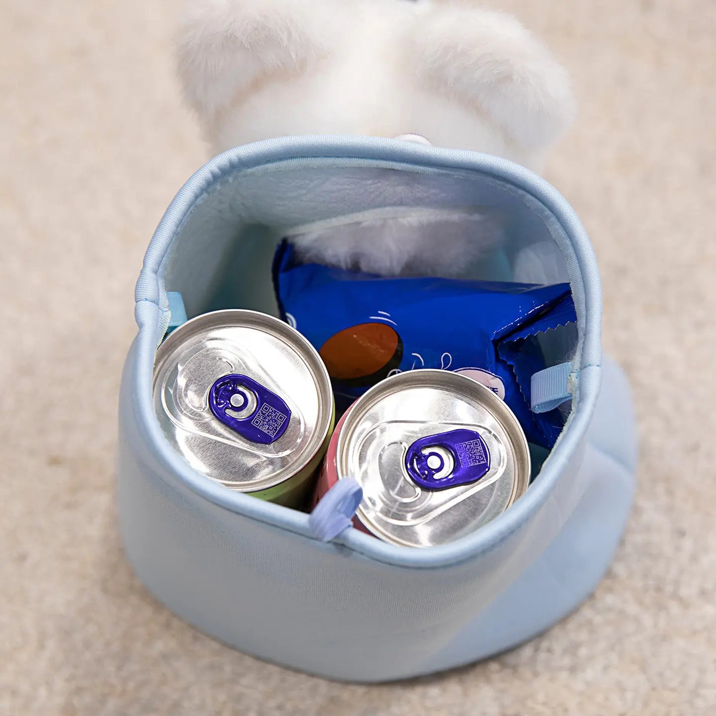 Kawaii Dog Plush Toy Pouch Storage Bag Hide-and-seek Animal Dog Plush Stuffed Doll With Snack Bag Intresting Toy Birthday Gifts