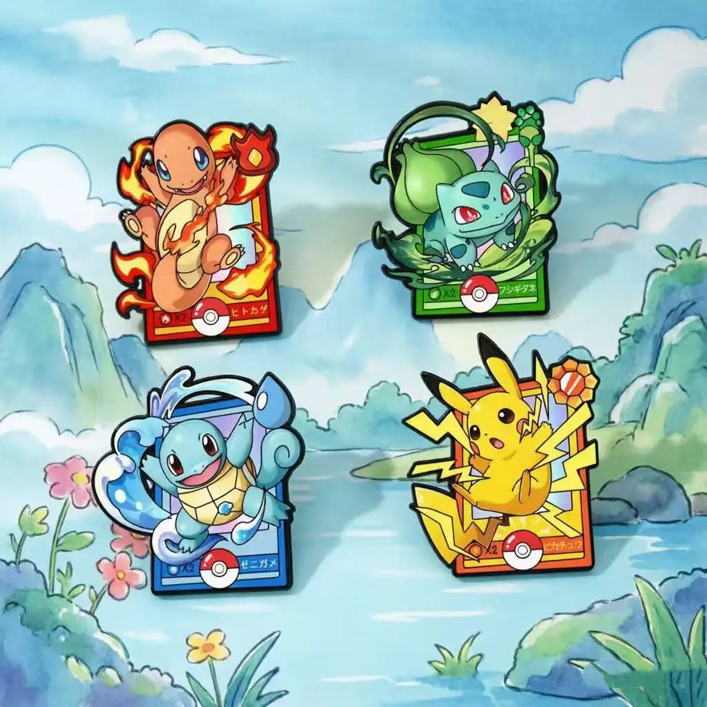 4pcs Cute Cartoon Game Console Monsters Lapel Pins Set Fashion Jewelry Brooches for Backpack Clothes Holiday Gifts