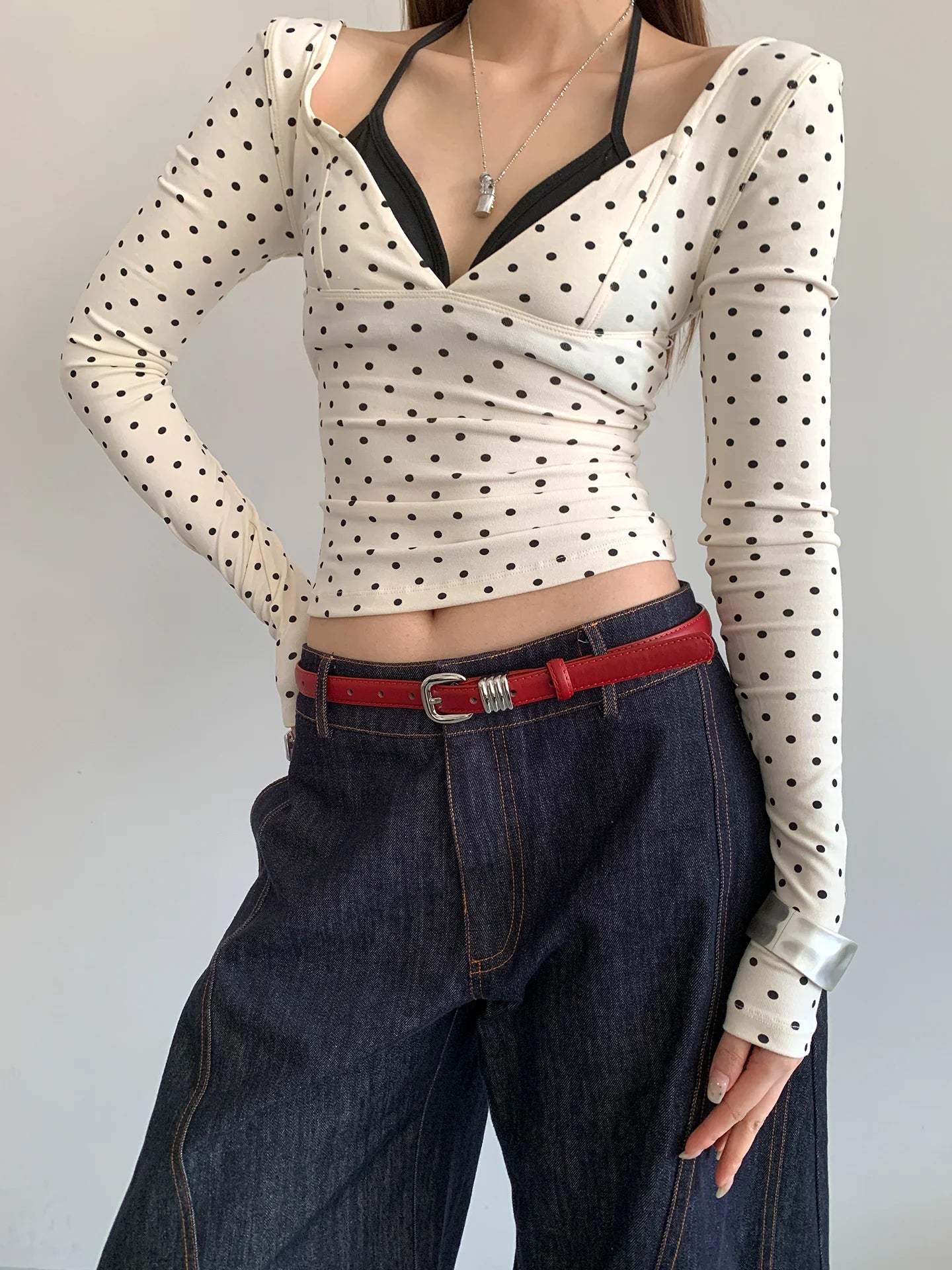 Fine Leather Belt With Skirt High-End Jeans With Waist Accessories Versatile Street Retro Belt For Women