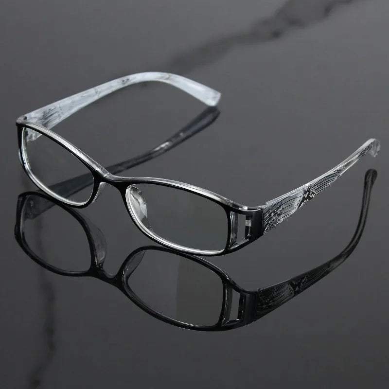 4 Sets of Women's Hollow Flower Small Frame Reading Glasses +1.0~+4.0