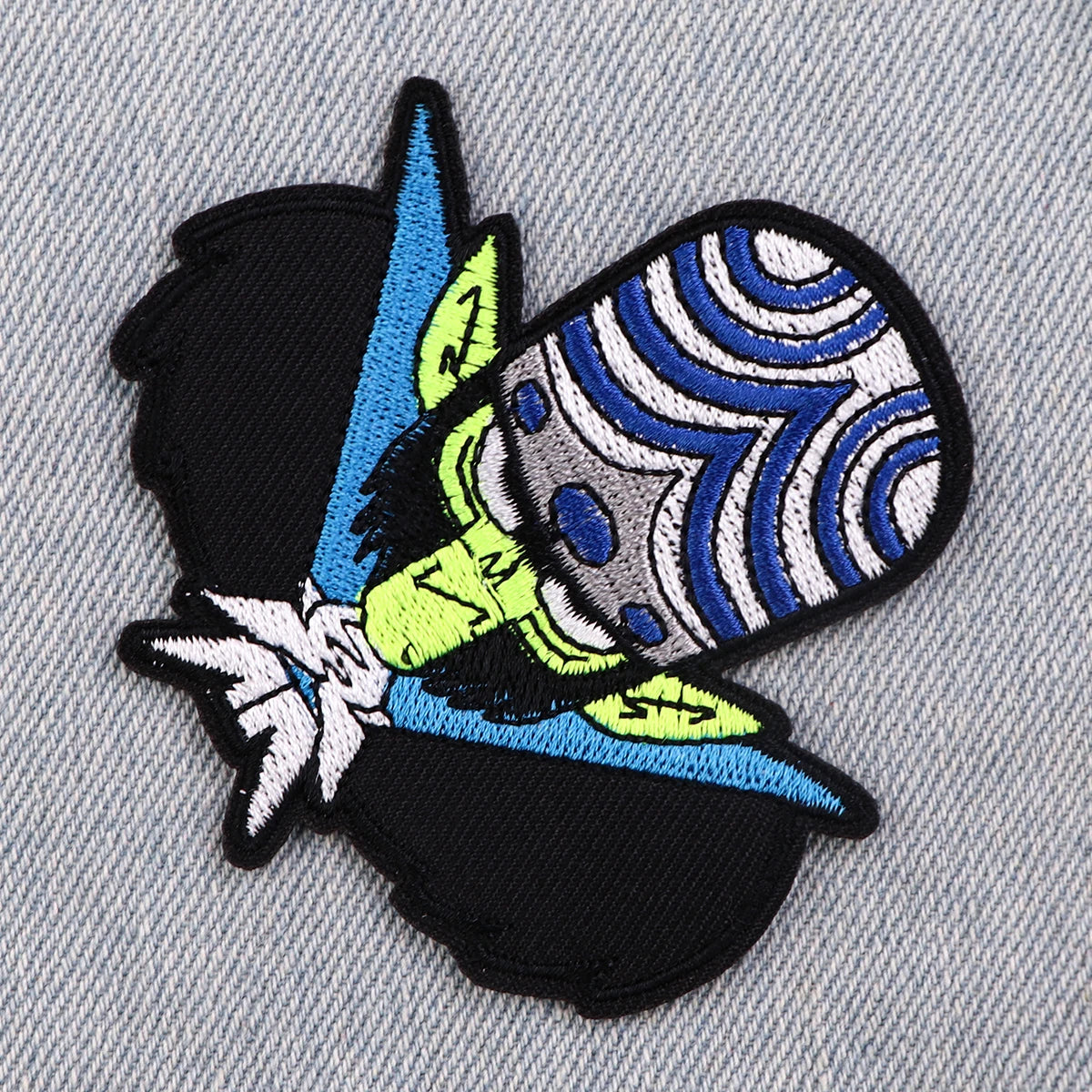 Funny Villain Iron On Patch Cartoon Patches For Clothing Embroidered Patches On Clothes Punk Clothes Stripes Decor