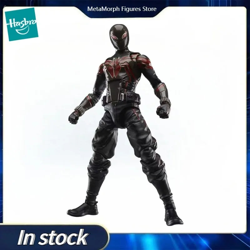 Original Hasbro Marvel Legends Series MILES MORALES Brooklyn 2099 SUIT Spider Man 2 Action Toy Figure Model Ornaments