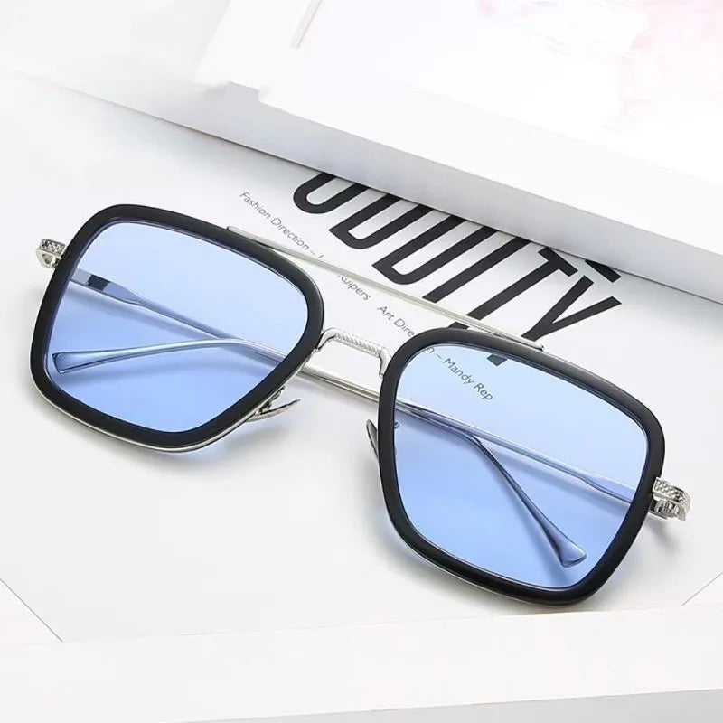 Retro Metal HD Polarized Punk Steampunk Sunglasses For Women Men,Vintage Sun Glasses