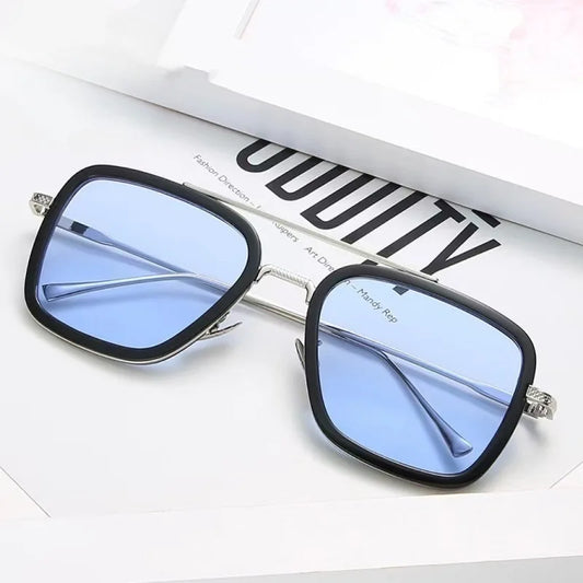 Retro Metal HD Polarized Punk Steampunk Sunglasses For Women Men,Vintage Sun Glasses