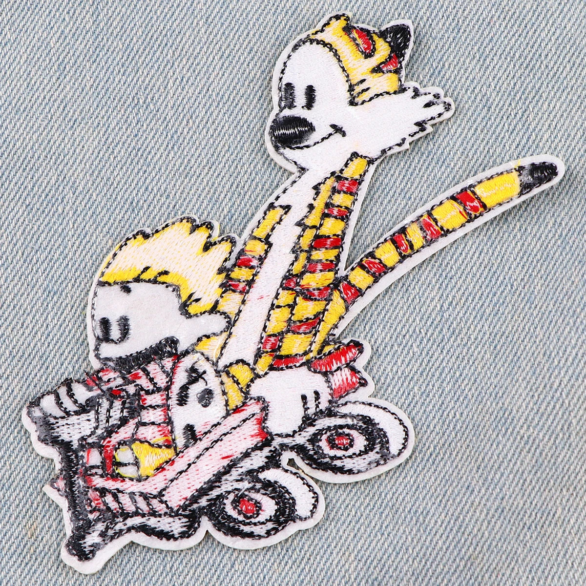 Cute Tiger Embroidery Patches For Clothing Patches For Clothes Cartoon Animal DIY Iron on Patch On Clothes Stickers