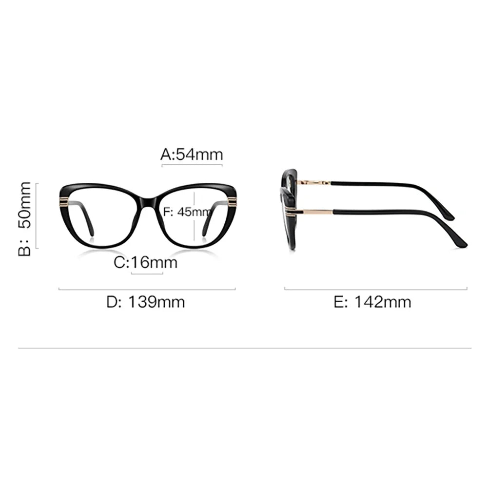 JNPCXI New Vintage Cat Eye Women TR90 Glasses Frame Fashion Clear Anti-Blu-Ray Lens Eyewear Men Optical Frame