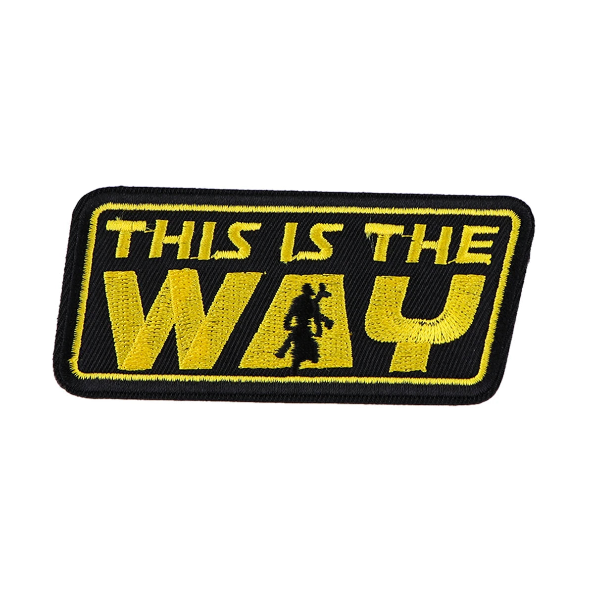 THIS IS THE WAY Patch Motivational Phrase Iron On Patches On Clothes Applique Sewing Jackets Stripes Embroidered Badge Patch