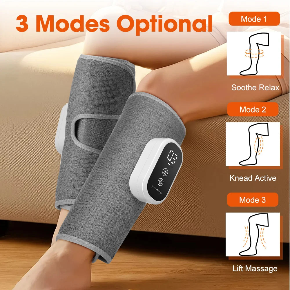 Smart Leg Massage Vibration Leg Air Compression Massager Wireless Electric Air Compress Full Cover Leg Air Pressure Massage