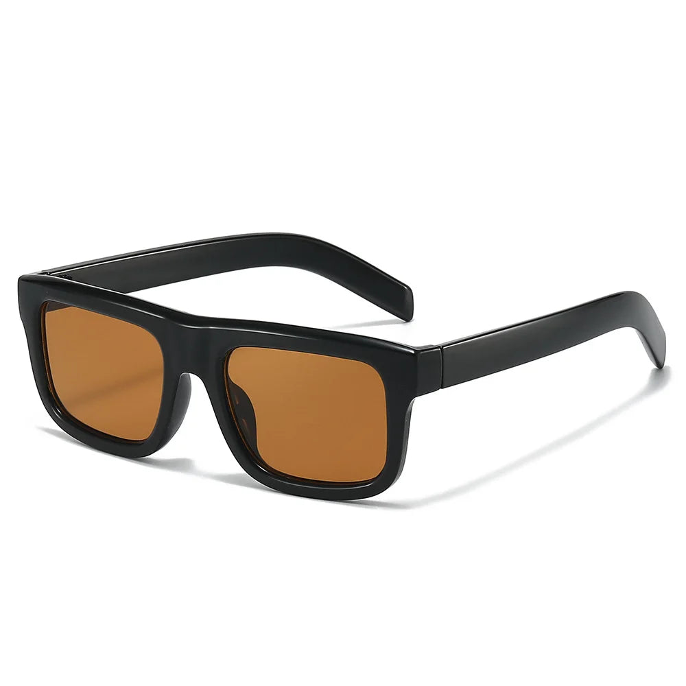 JNPCXI New Square Sunglasses Women Fashion Black Orange Gradient Shades UV400 Retro Men Sun Glasses