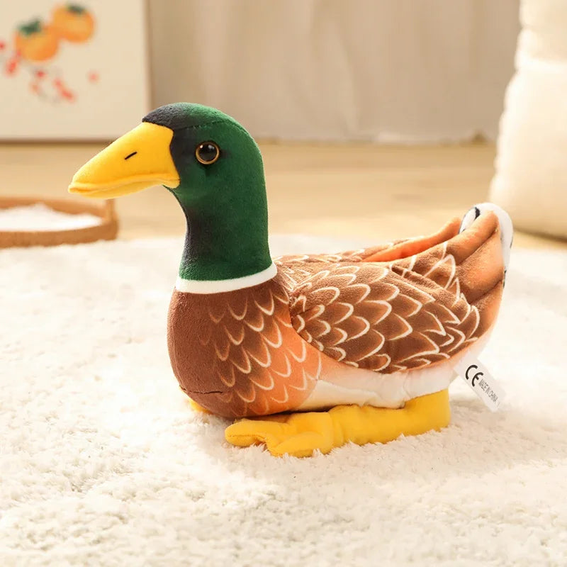 29cm Lifelike Green Swimming Wild Duck Plush Toy Simulation Animal Stuffed Doll Cute Children's room Decor Kids Birthday Gift