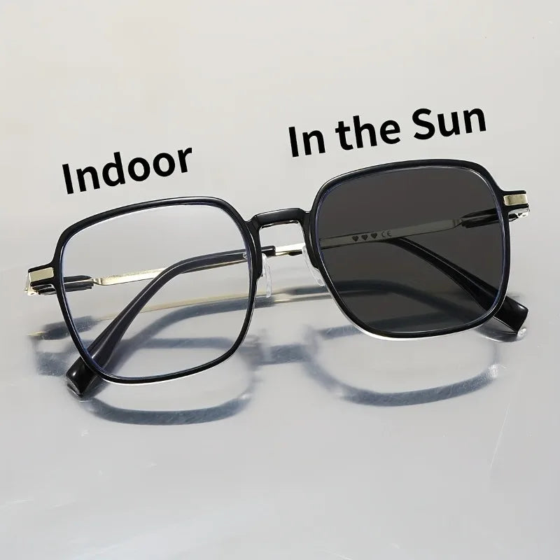 Fashionable Design Reading Glasses Intelligent Variable Light Reading Glasses Lightweight and Comfortable for Both Men and Women