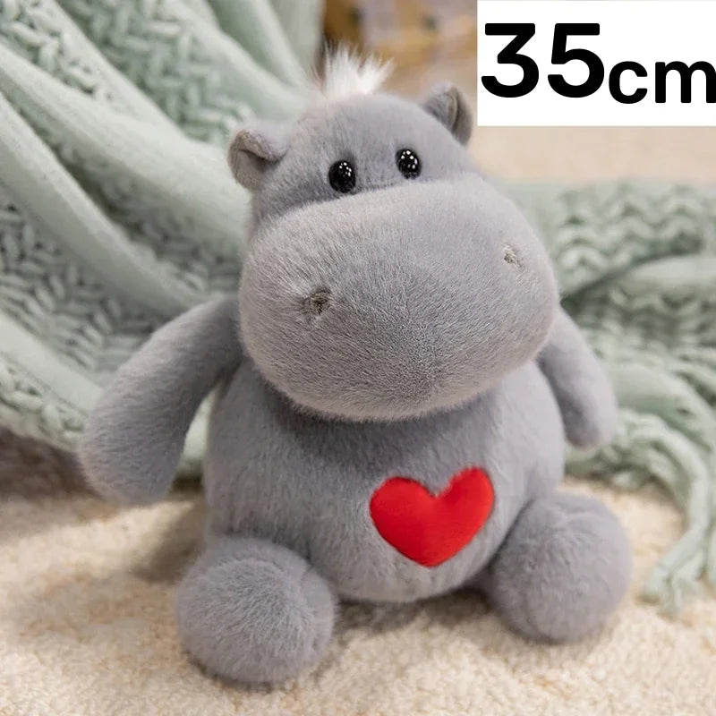 Adorable Hippo Cartoon Ant Stuffed Toys Soft Animal Huggable Pillow Playful Safe Material Perfect Holiday Decor Lovely Gifts