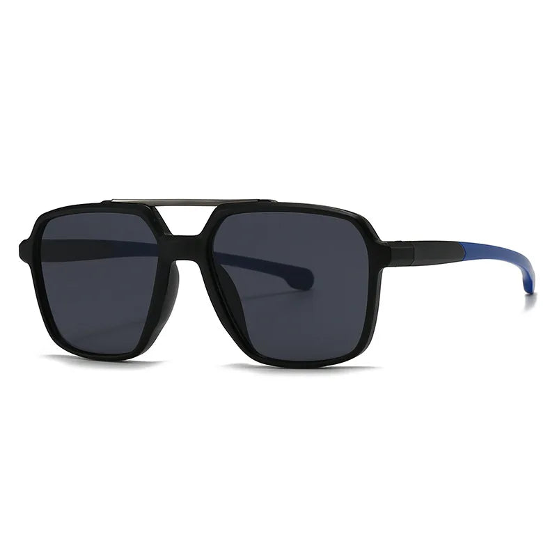 JNPCXI New Vintage Double Bridge Square Pilot Sunglasses Men Luxury Classic Women Green Sun Glass Driving Shades UV400