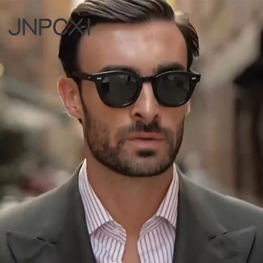 JNPCXI Fashion Round Sunglasses Men Brand Design Trend Luxury Colorful Vintage Unisex Sun Glasses Women Driver Shades Eyewear