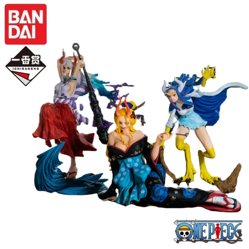 Special OfferIn Stock 100% Original Bandai Ichiban Kuji Ex One Piece Girl's Collection Ha No Kirameki Yamato Ulti Black Maria An