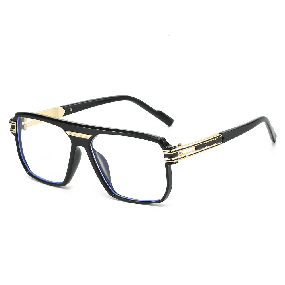 JNPCXI New Large Square Sunglasses Men Brand Designer Gray Decoration Punk Strong Luxury Sun Shades UV400