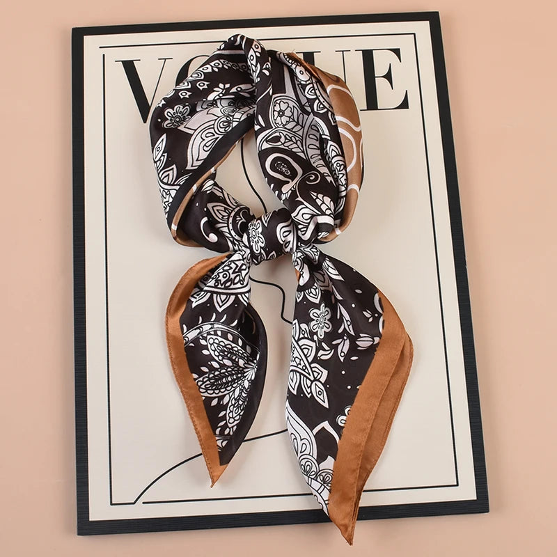 1PC 27.56x27.56inch Floral Print Bandana Bohemian Style Women's Headscarf Hairband Headband Perfect for Enhancing Your Look