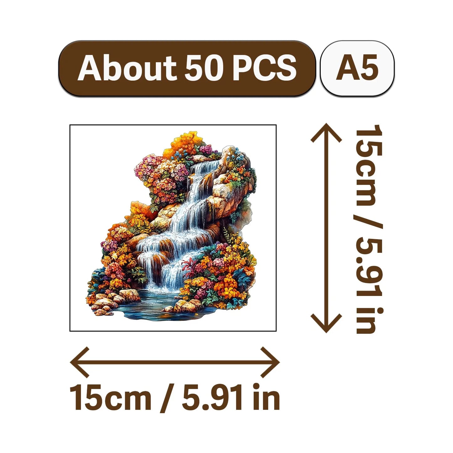 Autumn Scenery Wooden Jigsaw Puzzle Art Style Wooden Decor Painting Christmas and Halloween Gift Toy for Teen and Kid