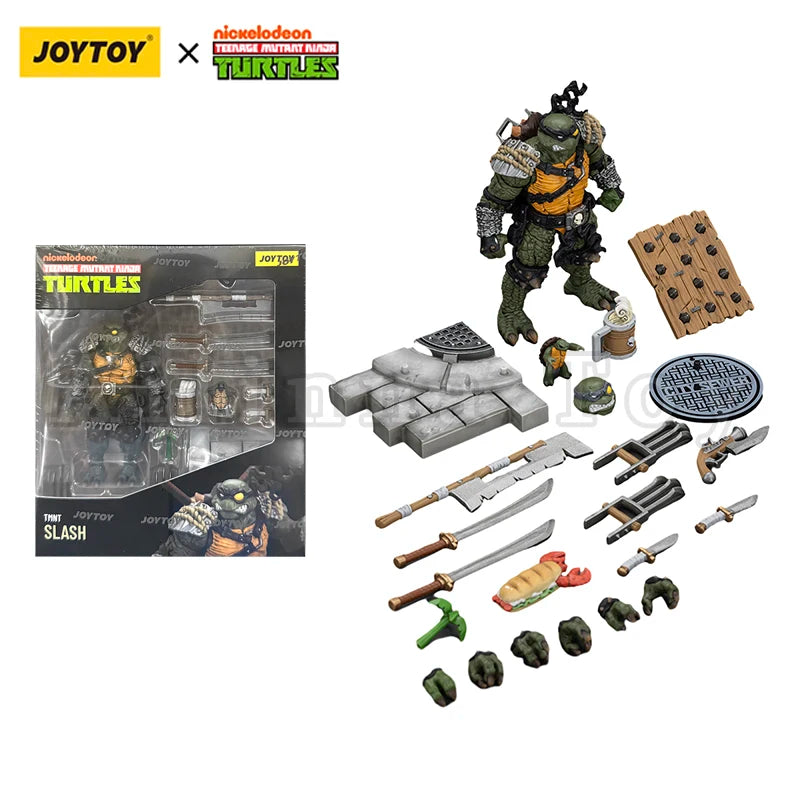 JOYTOY 1/18 Action Figure Turtles Slash Tokka Anime Toy