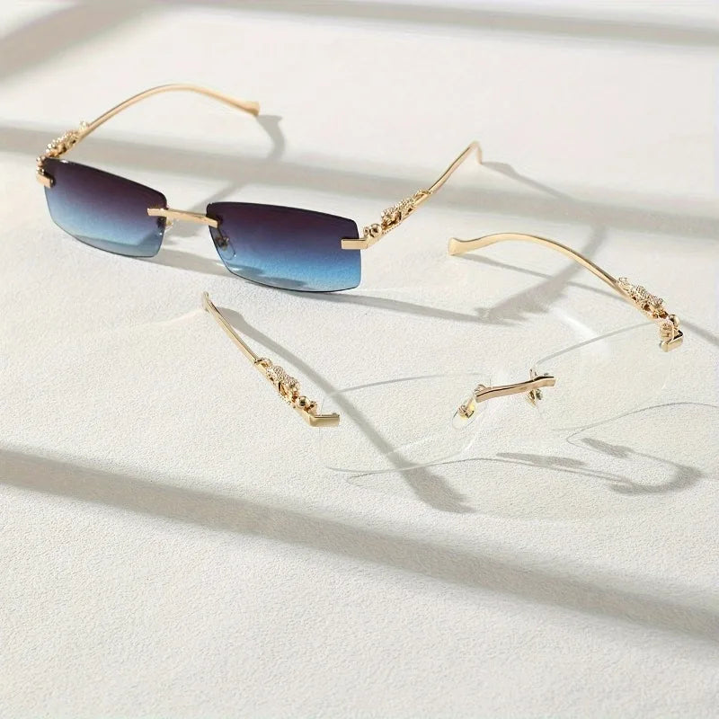 Two Pairs of Stylish Square Glasses for Men Suitable for Everyday Wear.