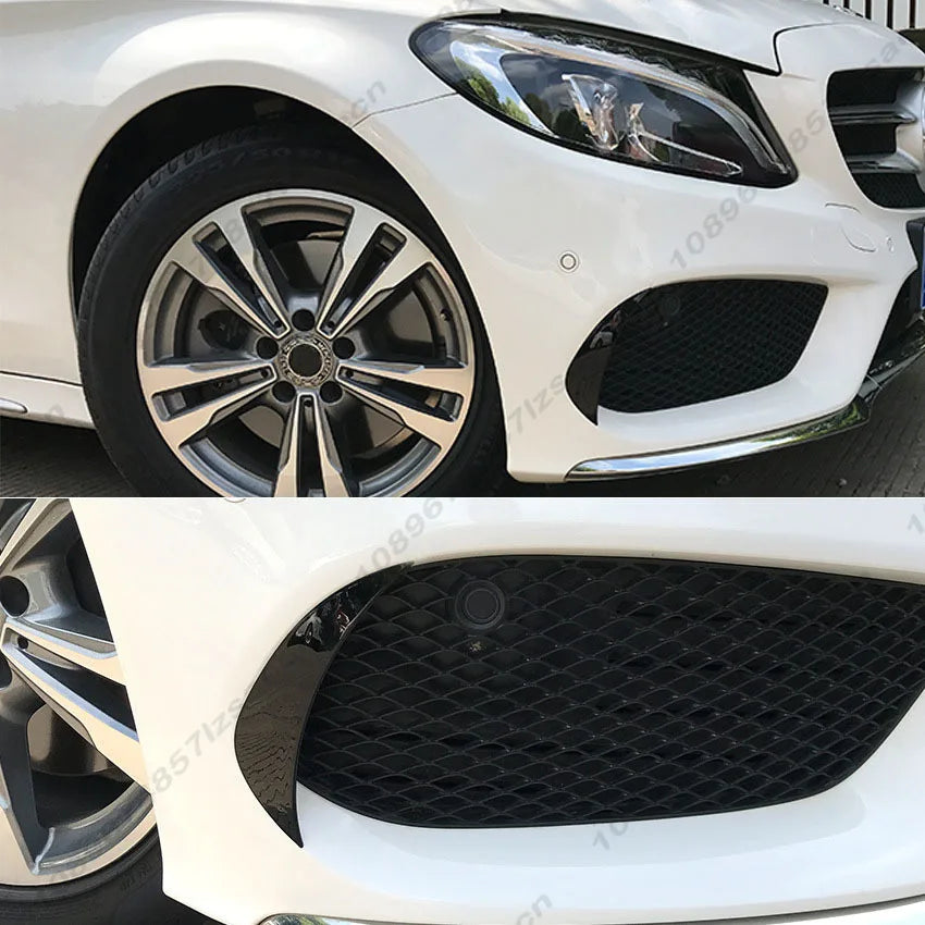 For Mercedes-Benz C-Class W205 C200 C260 C43 AMG 2015-2018 Car Front Bumper Front Bumper Fog Light Frame Side Spoiler Body Kit