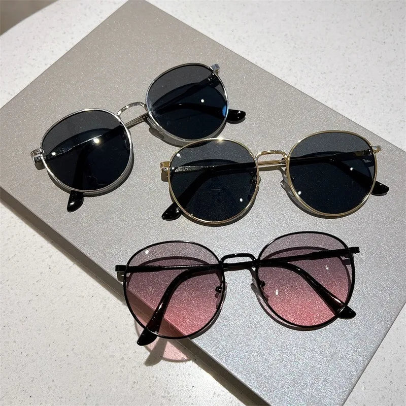 Retro OVAL Ocean Sunglasses UV Resistant Fashionable Trendy Ins Unisex Sunglasses