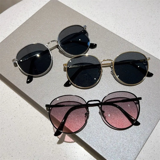 Retro OVAL Ocean Sunglasses UV Resistant Fashionable Trendy Ins Unisex Sunglasses