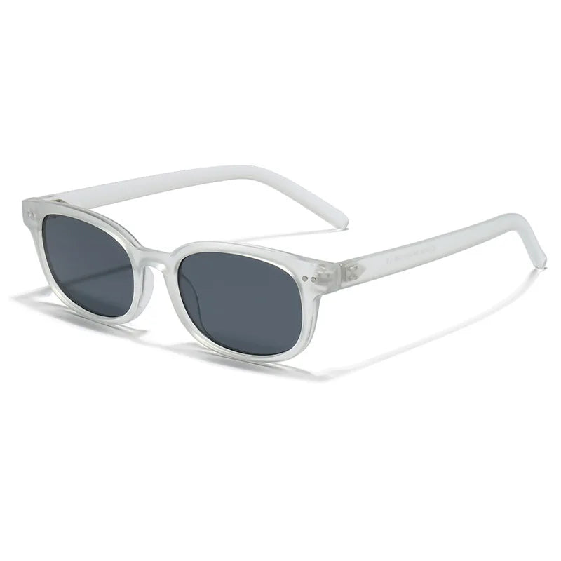 JNPCXI New Square Men Sunglasses Fashion Rivets Women Gray Blue Gradient Shades UV400