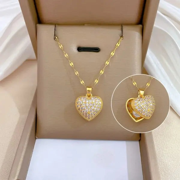 Stainless Steel Butterfly Zircon Pendant Necklace For Women Girls Fashion Persoanlity Clavicle Chain Choker Jewelry Gift Bijoux