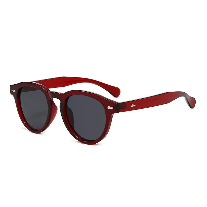 JNPCXI Retro Round Sunglasses Women Fashion Rice Nail Shades UV400 Men Trending Candy Color Sun Glasses